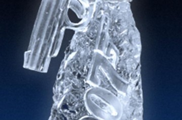 007 Gun Ice Sculpture