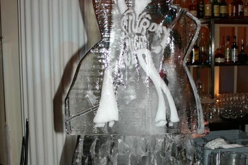 Saturday Night Fever Ice Sculpture