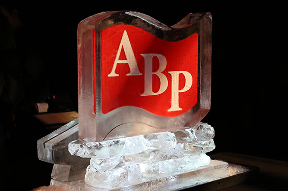 ABP Logo Ice Sculpture